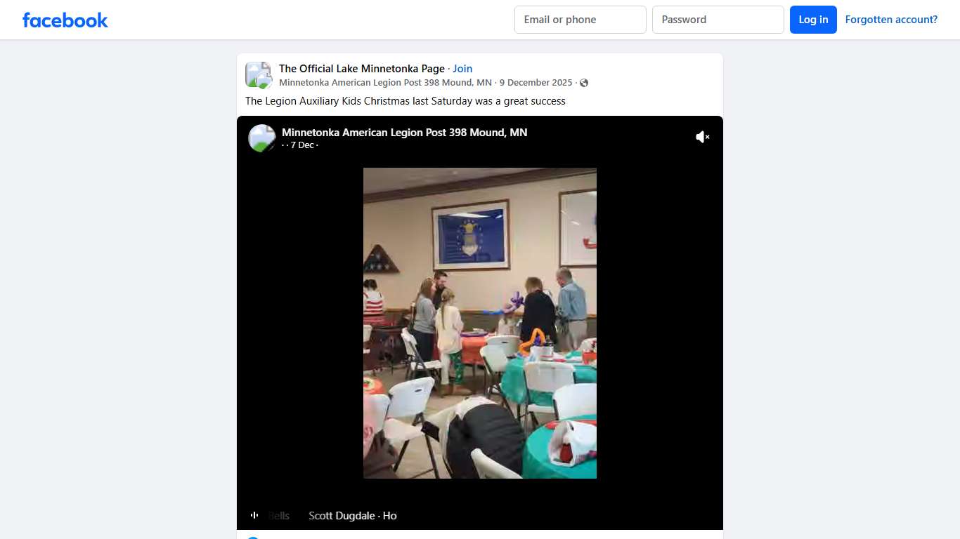 The Official Lake Minnetonka Page | The Legion Auxiliary Kids Christmas last Saturday was a great success | Facebook